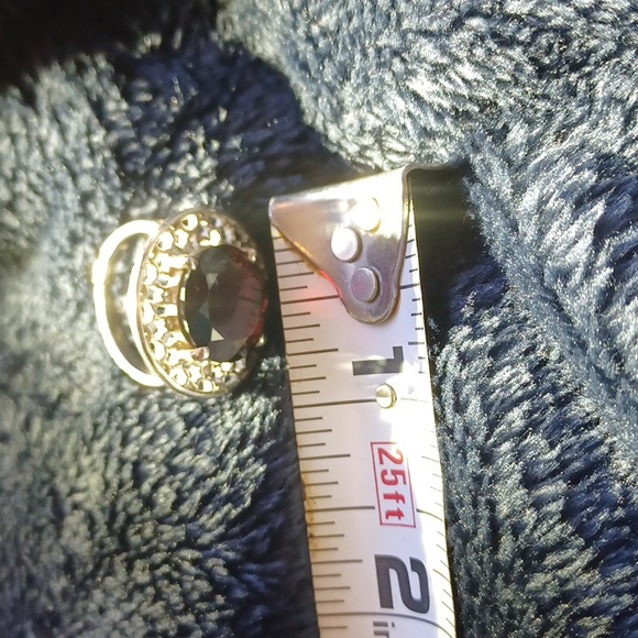 NEW Vintage Sterling Silver Garnet ring - Picture 11 of 11